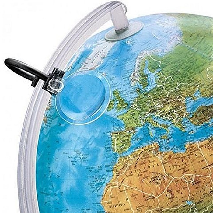 Glob Iluminat Uranio 30 Cm - Harta In Relief Fizica Si Politica [2]