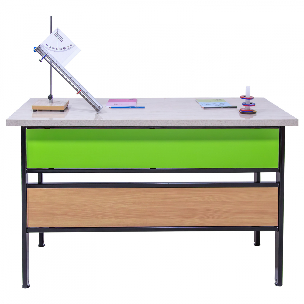 Masă de laborator cu blat termorezistent, 2 elevi, GAMMA [2]