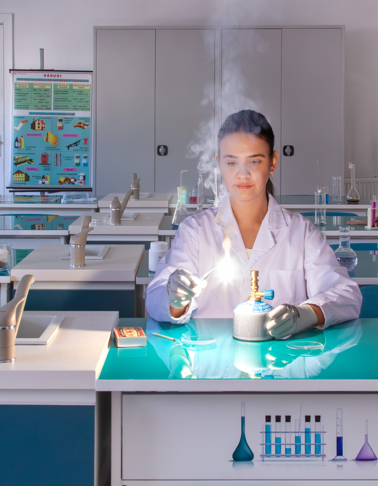 Masă de laborator pentru 2 elevi, NEON [11]