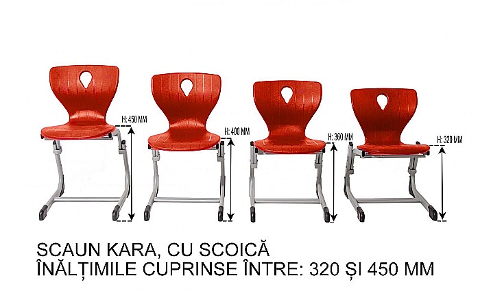 Scaun Kara reglabil, cu scoică - P+G [11]
