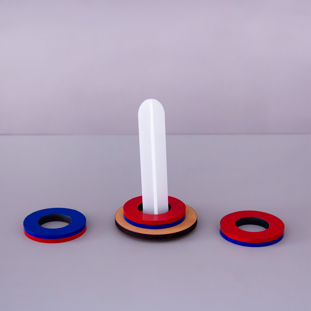 Set de 3 magneti - disc pe suport [2]