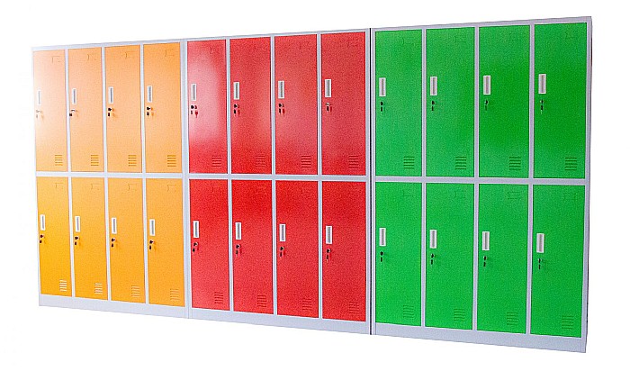 Vestiar metalic cu 8 usi (4x2) 1200x500x1800 mm (LxlxH) [6]