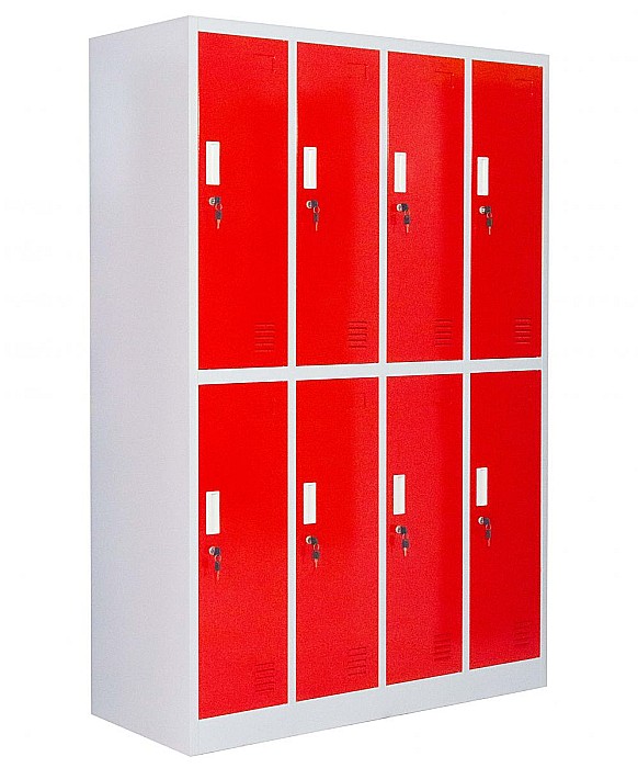 Vestiar metalic cu 8 usi (4x2) 1200x500x1800 mm (LxlxH) [2]