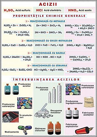 PLANȘE - Acizii / Structura materiei (duo)