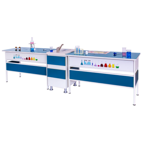 MOBILIER LABORATOR STIINTE - Ansamblu de mese de laborator NEON