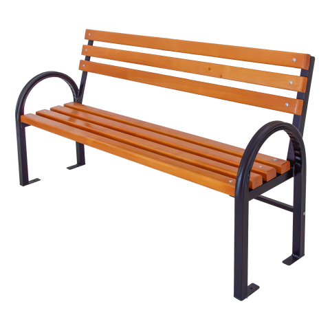 MOBILIER URBAN - Bancă cu spătar, 2 persoane, MAGNOLIA, 120 cm