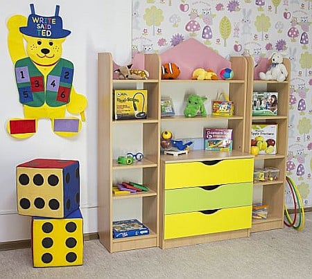 Biblioteca TINY - corp cu trei sertare [6]