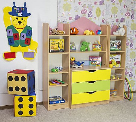 Biblioteca TINY - corp îngust cu polițe [1]