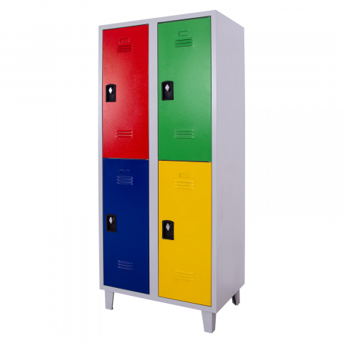 DULAPURI METALICE - Dulap metalic color cu 4 uși Ada