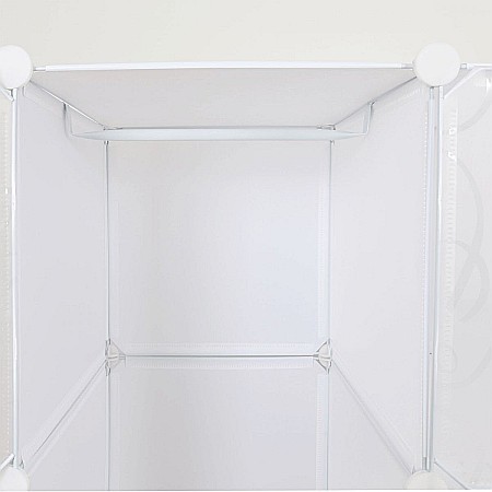 Dulap modular practic, alb / model  ZERUS [3]