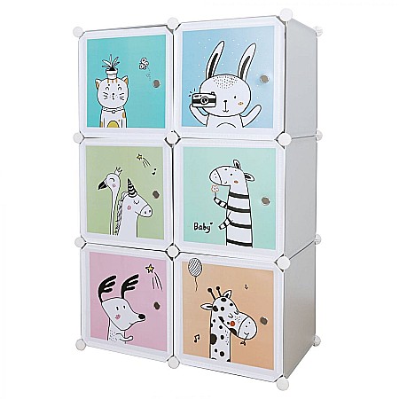 ORGANIZATOARE - Dulap modular pentru copii, gri / model BIARO