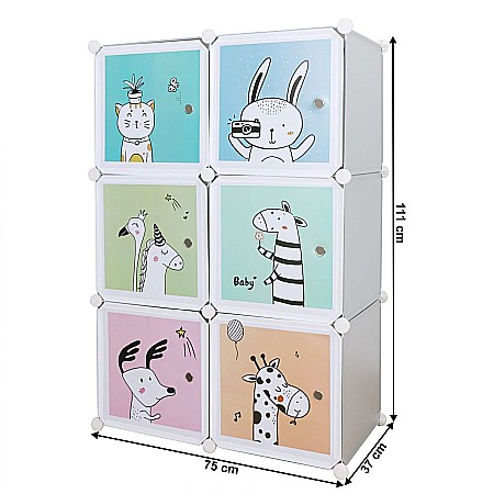 Dulap modular pentru copii, gri / model BIARO [5]