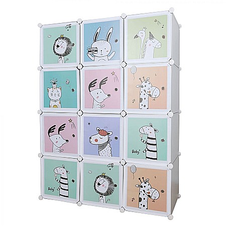 ORGANIZATOARE - Dulap modular pentru copii, gri / model HAKON