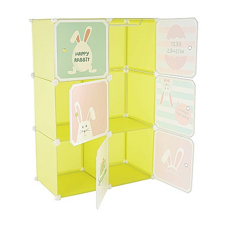ORGANIZATOARE - Dulap pentru copii, verde / model TEKIN