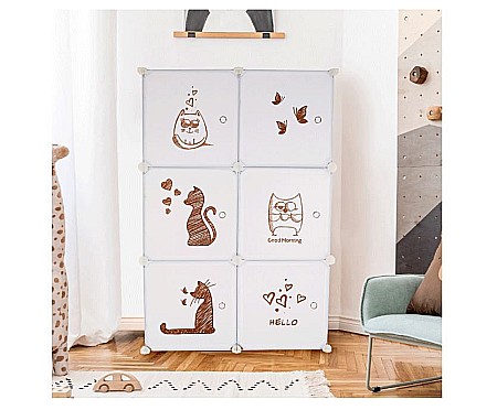 Dulap pentru copii, alb / Kitty [1]