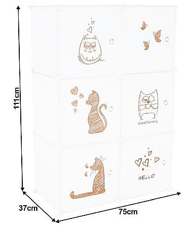 Dulap pentru copii, alb / Kitty [3]