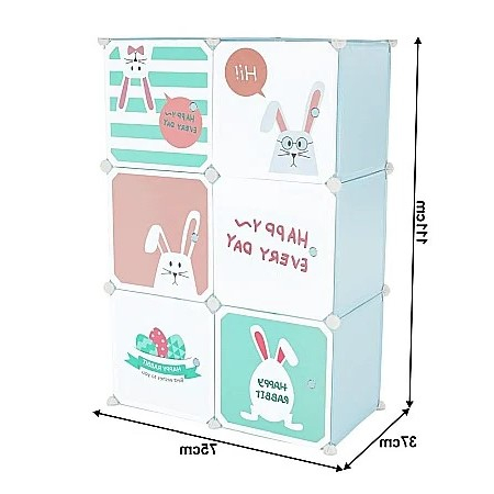 ORGANIZATOARE - Dulap pentru copii, albastru / model EDRIN