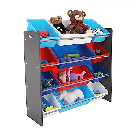 Organizator de jucării, multicolor / gri,  KIDO TYPE 1 [10]