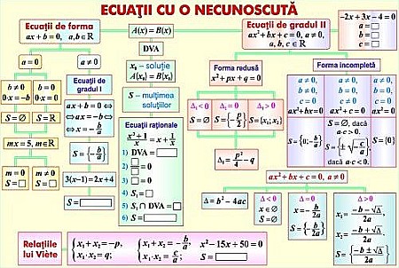 PLANSE MATEMATICA - Ecuatii cu o necunoscuta / Prisma (duo)