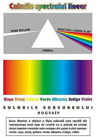 Planse - Elementele limbajului plastic／ Culorile spectrului linear