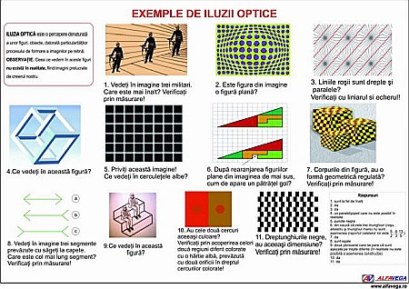 PLANȘE FIZICĂ - Exemple de iluzii optice