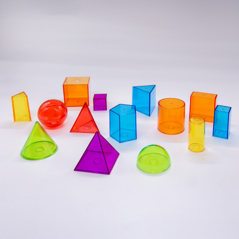 CORPURI GEOMETRICE - Forme geometrice colorate  - 14 buc