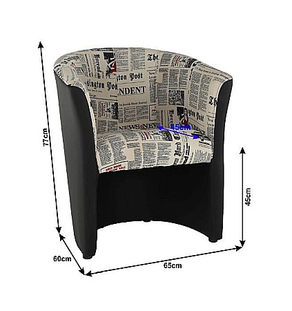 Fotoliu piele ecologică/material textil CUBA [3]