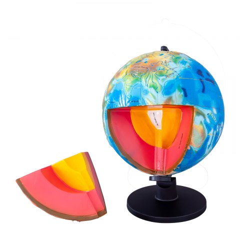 GLOBURI GEOGRAFICE - Glob Pământesc - Structura internă a Pământului