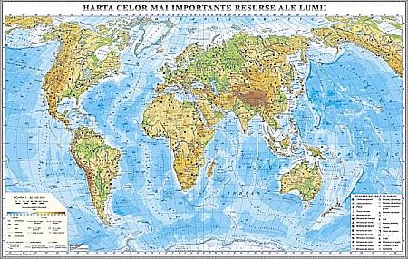 MATERIAL DIDACTIC - Harta celor mai importante resurse ale lumii