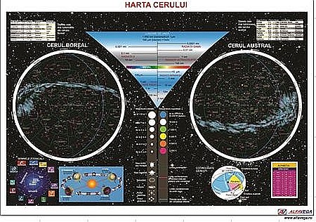 PLANSE GEOGRAFIE - Harta cerului