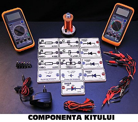 TRUSE, MODULE ȘI KITURI DE ELECTRICITATE ȘI MAGNETISM LICEU - Kit (set) curent alternativ - pentru liceu