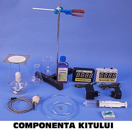 TRUSE, MODULE ȘI KITURI DE FENOMENE TERMICE LICEU - Kit (set) de verificare a legilor gazului ideal - pentru liceu