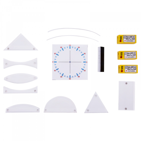 TRUSE, MODULE ȘI KITURI DE OPTICĂ LICEU - Kit (set) studiul razelor luminoase - pentru gimnaziu si liceu