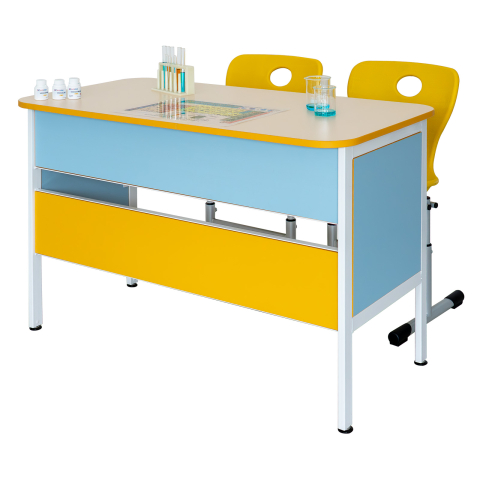 MOBILIER LABORATOR STIINTE - Masă de laborator pentru 2 elevi, ACCES