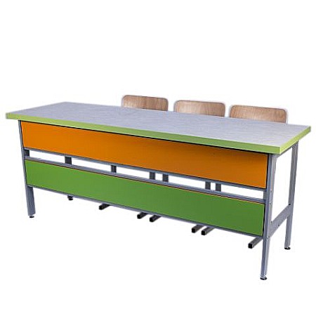 Masă de laborator cu blat termorezistent, 3 elevi, GAMMA [6]