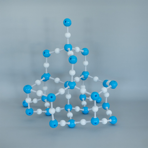 MODELE MOLECULARE - Model structură cristalină SiO₂ – dioxid de siliciu