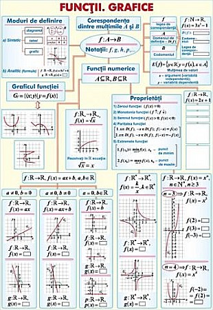 PLANSE MATEMATICA - Numere reale / Functii. Grafice (duo)