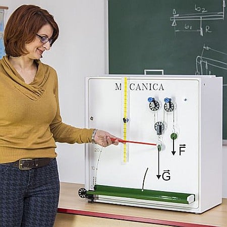 TRUSE, MODULE ȘI KITURI DE MECANICĂ GIMNAZIU - PANOUL cu EXPERIMENTE de MECANICA - FIZICA - GIMNAZIU