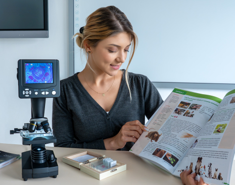 Păsări și mamifere – set de 10 preparate microscopice [4]