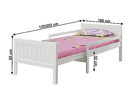 Pat lungime reglabila, alb, Eunika [2]