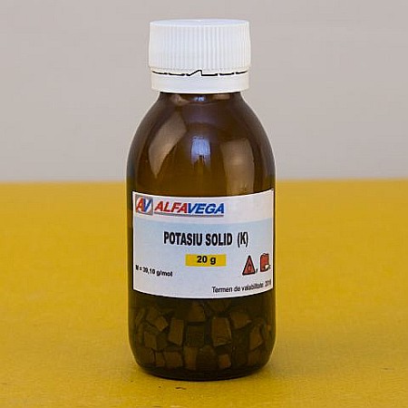 METALE - Potasiu solid, 20g