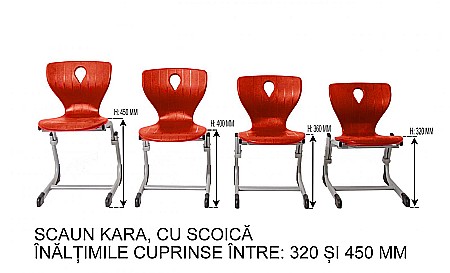 Scaun Kara reglabil, cu scoică - P+G [10]