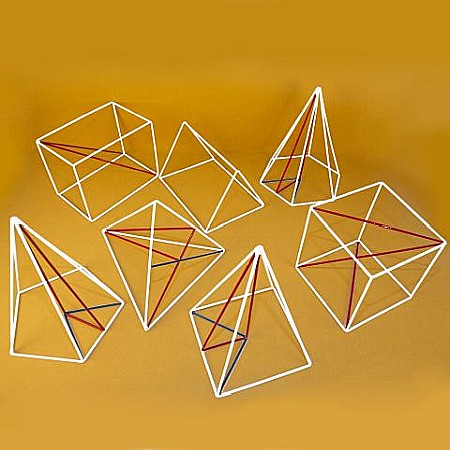 Set de 7 corpuri geometrice din sarma [3]