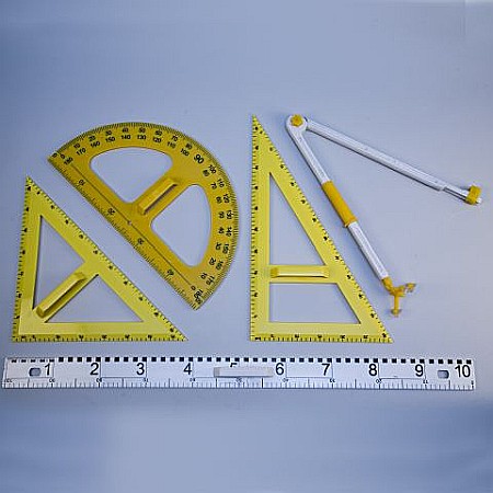 INSTRUMENTE GEOMETRICE PENTRU TABLA - Set de instrumente pentru tabla