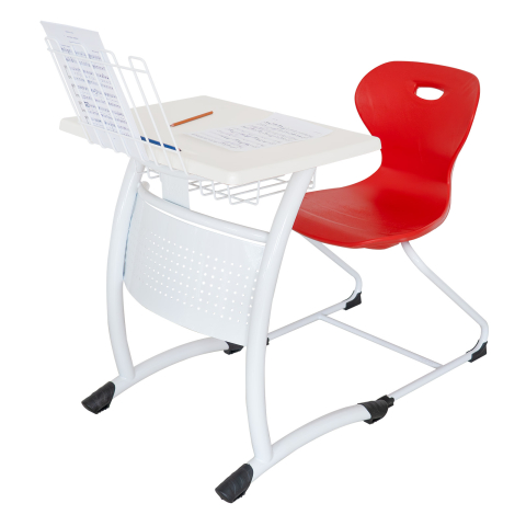 SETURI INDIVIDUALE FIXE (BANCI SCOLARE SI SCAUNE SCOLARE) - L - Set individual CADIZ ART fix (bancă + scaun) - L