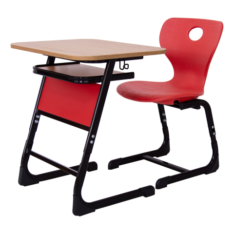 SET MOBILIER SCOLAR REGLABIL (Banca + Scaun) Clasa Pregatitoare si I-IV - P - Set individual KARA reglabil COLOR (bancă+ scaun) - P+G