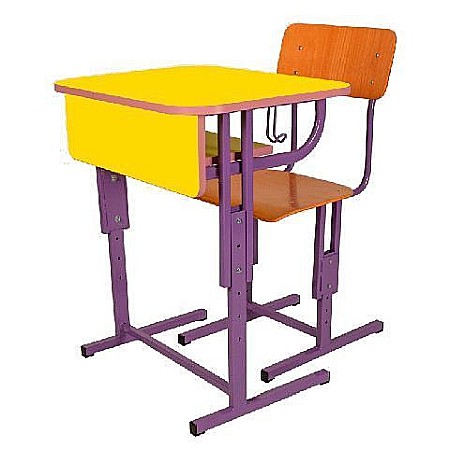 Set individual OPTIMA reglabil bancă școlară și scaun școlar – P+G [6]