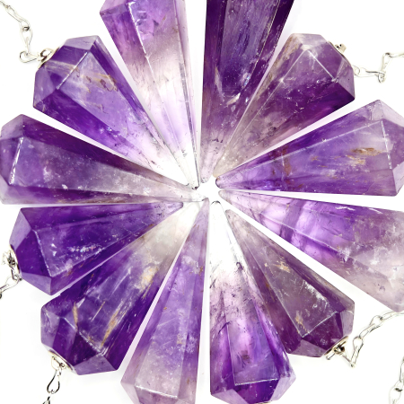 Cristale prelucrate - Pendule de ametist