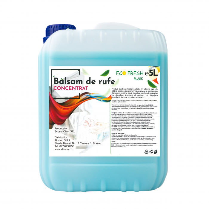 Pachet EcoFresh 1xDetergent lichid + 1xBalsam Lichid Musk [2]