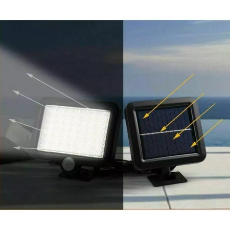 Reflector cu incarcare solara, 56 LED cu 1 grila pe inductie, montaj pe perete [4]